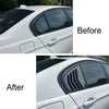Car 2 x Gloss Black Rear Side Glass Shutter Covers