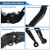 Honda CBR600RR (2007-2016) - Solid Black Adjustable Brake Clutch Levers