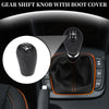 Mazda 626 (1993-2002) Black Plastic Leather 5 Speed Manual Gear Shift Knob