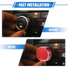 Subaru Forester (2019-2023) Red 4 x AC Climate Control Knob Rings