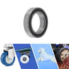 Deep Groove Ball Bearings 15x24x5mm Silver Tone Black