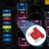Car Boat Truck RV Motorcycle Micro Fuse 10A Blade Fuse 100 Pcs