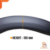 Ford Ranger Ute PY Slim Matte Black Fender Flares (2022-2024)