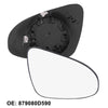 Toyota Yaris Right Side Heated Mirror Glass with Backing Plate