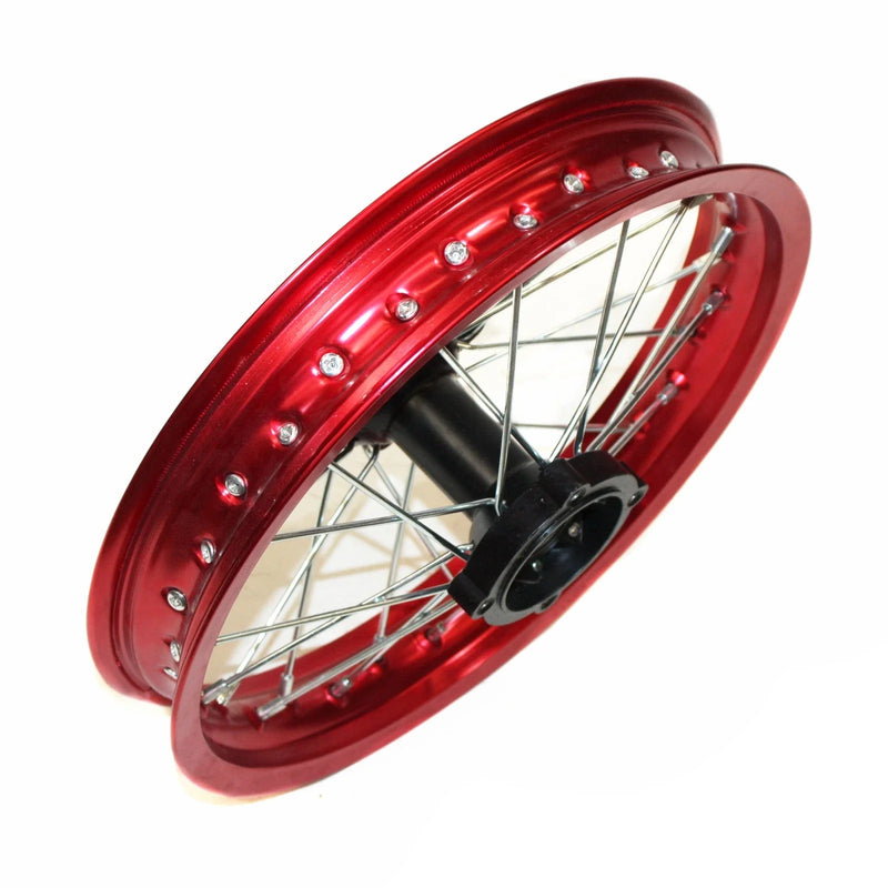 RED 90 / 100 PIT Trail Bigfoot Dirt Bike 14" Alloy Rear Wheel Rim