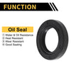 Oil Seal 25x40x7mm Seal Ring Rotary Shaft NBR Rubber Black 5 Pcs