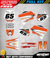KTM 65 (1998-2001) SHOCKWAVE STYLE Stickers Custom Graphics Full Kit