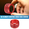 Subaru BRZ / Toyota 86 Red 2 x AC Radio Switch Knob Cover Trim