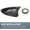 Chevrolet Cruze Rearview Mirror Cover Overlay Black Carbon Fiber