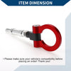 Honda S2000 (2000-2009) - Red Metal Accessory Tow Hook Ring 20.4cm