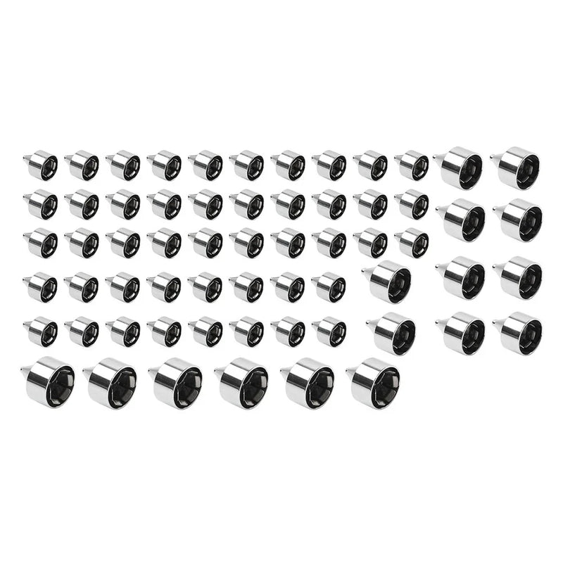 Harley Touring Road King Softail Trike 62X Engine Bolt Chrome Cap Kit (18-24)