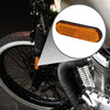 2 x Universal Reflector Oval Motorcycle Safety Reflector Orange