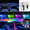 Car Interior - APP Control USB RGB LED Ambient Light Strip