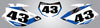 Yamaha WR 450 F Custom Number Plates & Storm Graphics (2007-2011)