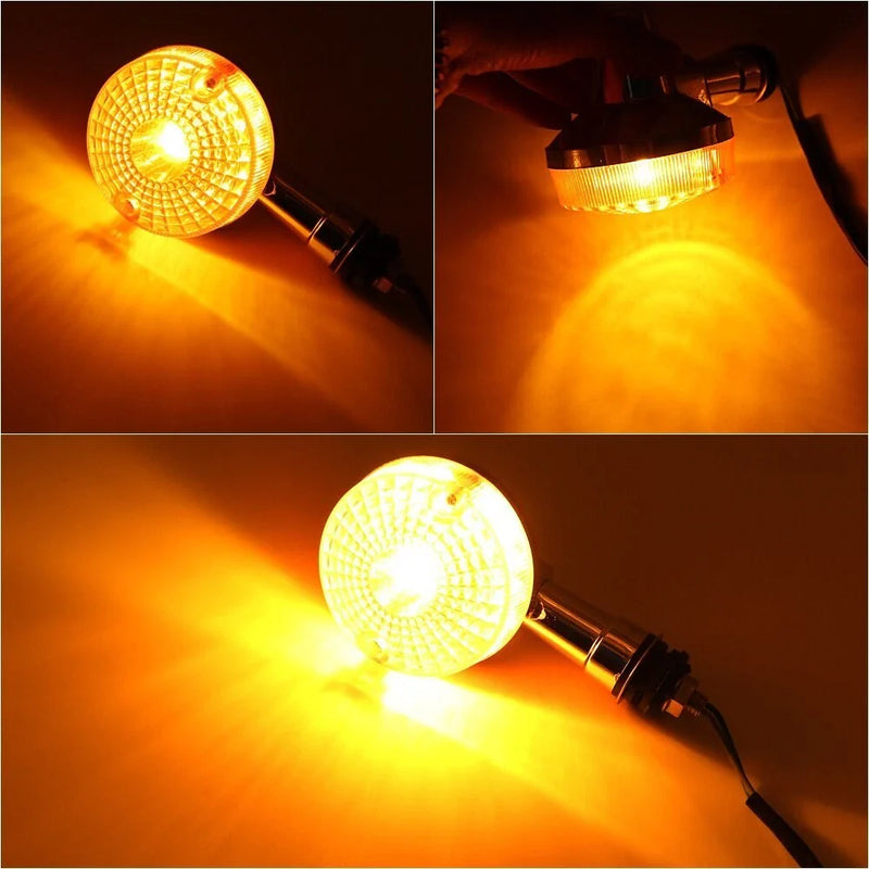 Classic Bikes Amber Motorcycle Turn Signal Blinker Light Bulbs (12V)