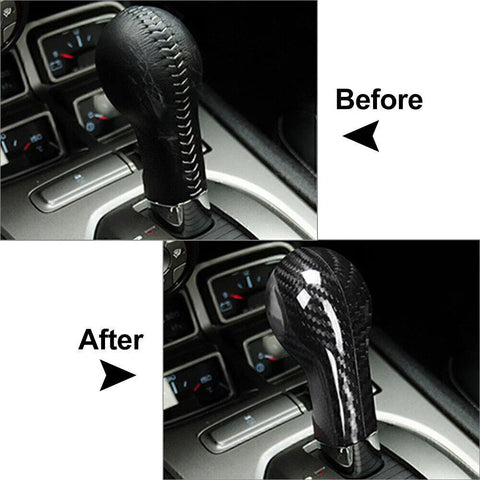 Chevrolet Camaro Carbon Fiber Shift Knob Cover (2010-2015)