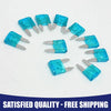 Mini Auto 10 x 15A Teal Blue ATC Blade Fuses (Universal)
