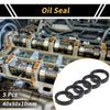 Rotary Shaft Seal NBR Rubber Oil Seal 40x50x10mm 5 Pcs