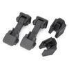 Jeep Wrangler JK (2007-2017)  Black Hood Latch Lock Catch Mount Kit