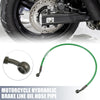 Motorcycle 60cm 10mm ID Motorcycle Brake Line Oil Hose Pipe 28° Green