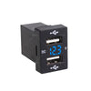 Toyota Hilux, Prado, Camry DUAL USB CHARGER + VOLT METER (2010-2023)