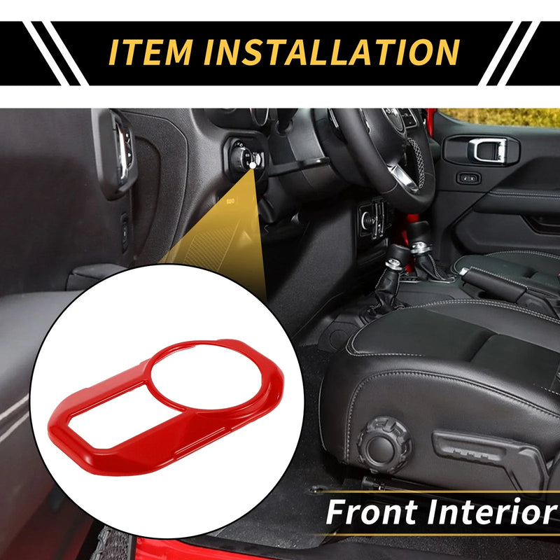 Jeep Gladiator JT (2020-2024) - Red 1 x Headlight Button Panel Cover