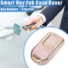 Honda Accord CRV Porcelain Soft TPU Pink Key Fob Cover 5 Button