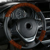 Car Wood Grain PU Leather Non-Slip Steering Wheel Cover