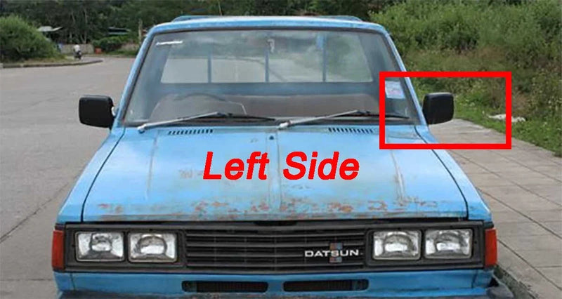 Datsun Nissan 720 Left Black Side View Mirror (1980-1986)