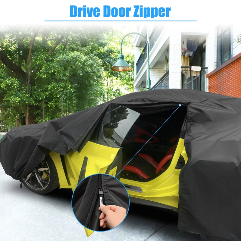 Chevrolet Corvette C4 Black with Zipper Waterproof Car Cover (1984-1996)
