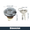 Toyota (Metal Silver Tone Black) Ignition Lock Cylinder (2000-2006)
