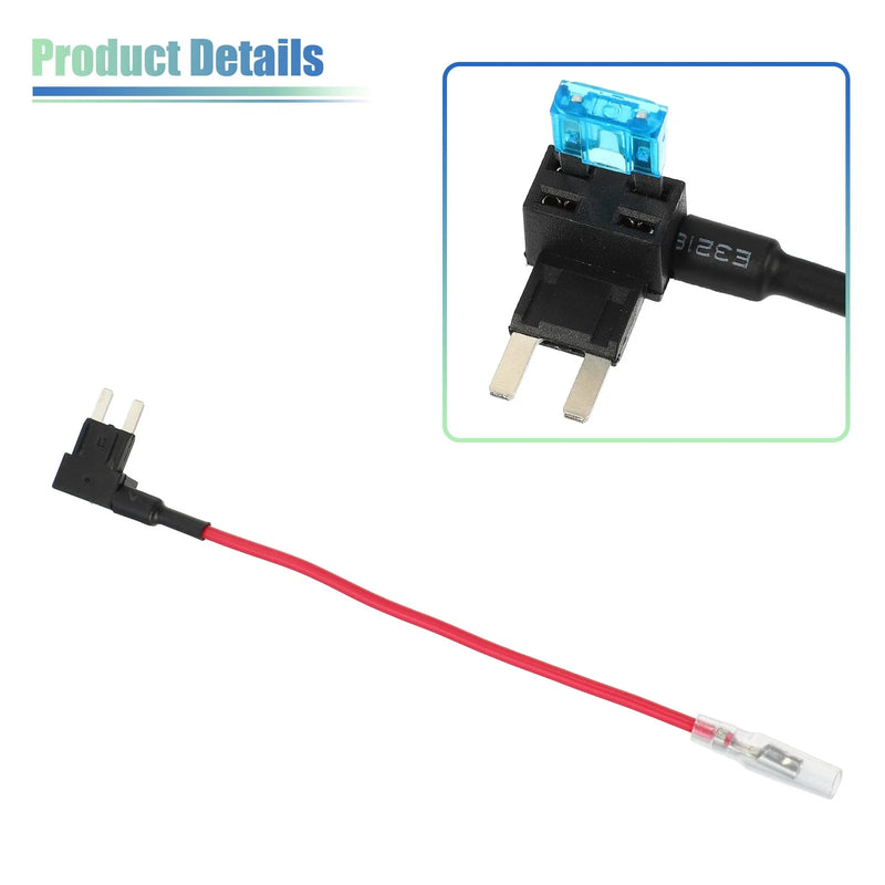 Universal Car Fuse Tap 12V with 15A Mini ATM Blade Type Fuse (N/A)