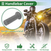 7/8" 22mm Motorcycle Hand Grips Cover Handlebar Grips TPU Dark Gray