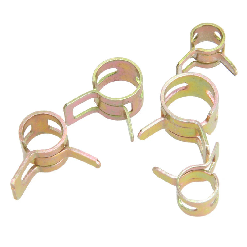 Fuel Water Line Tubes 115Pcs 6-22mm Spring Clip Hose Pipe Clamps