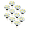 Car 10 x DC12V G4 5050 SMD 6 LED Bulb Lamp