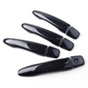 Nissan Qashqai Rogue Sport Black Carbon Fiber Door Handle Cover Trim (2017-2023)