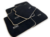 BMW M6 Series F06 GC (2012-2019) - Black Beige Rounds Premium Floor Mats
