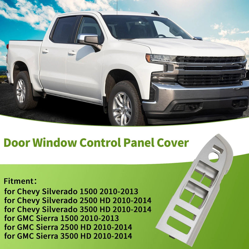 Chevy Silverado Front Left Side Window Switch Bezel Cover