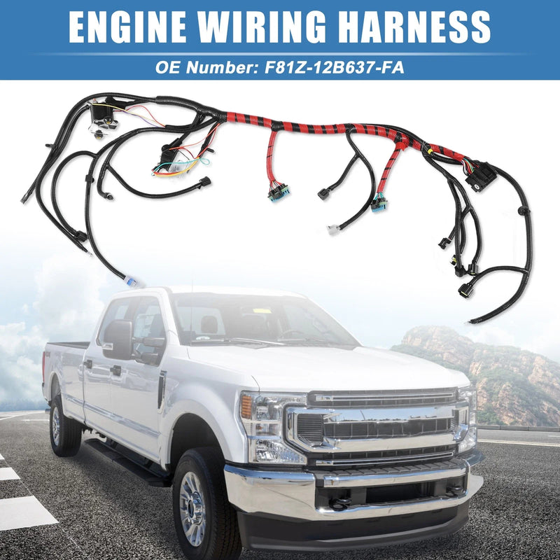 Ford F250 F350 (1997-2004) - Black Engine Wiring Harness