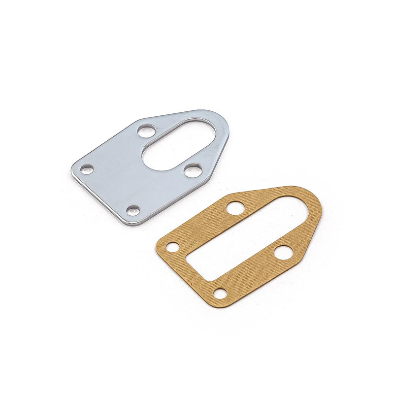 Chevy SBC 283 350 400 Chrome Fuel Pump Mounting Plate