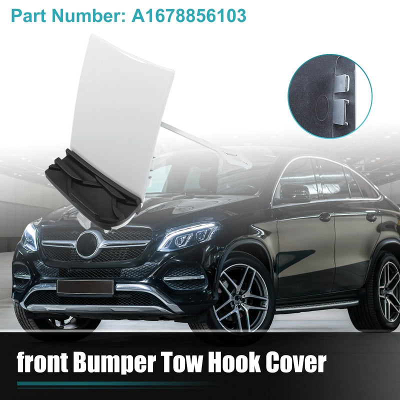 Mercedes-Benz GLE 350 (2016-2023) White Front Bumper Tow Hook Cap