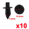 Toyota Lexus 30 Pcs Car Black Plastic Rivets Fastener