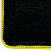 BMW 1 Series E82 Coupe 2006-2013, Yellow Trim Black Floor Mats