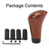Car Gear Shift Knob Height 9.7 cm M10 Plastic&Metal Walnut Wood Grain