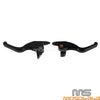 Harley Softail Fat Boy 3 Finger 5.9" Black Brake & Clutch Levers