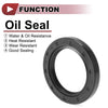 Make Model Rotary Shaft Seal 38x55x7mm Nitrile Oil Seal 70D Black 5 Pcs