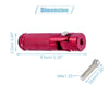 1 Pair 8mm Aluminum Alloy Motorcycle Rearset Fold Footrest Footpeg Red