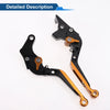 Suzuki GSXR150 (2017-2020) Black Orange Adjustable Brake Clutch Levers
