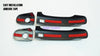 Ford Ranger 4 x Black Carbon Fiber Door Handle Covers (2012-2019)