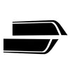 Auto Vinyl Sticker Wide Black Racing Car Hood Stripe Decal